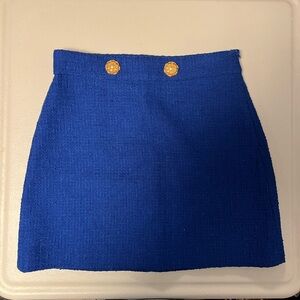 Zara Blue Mini Skirt
